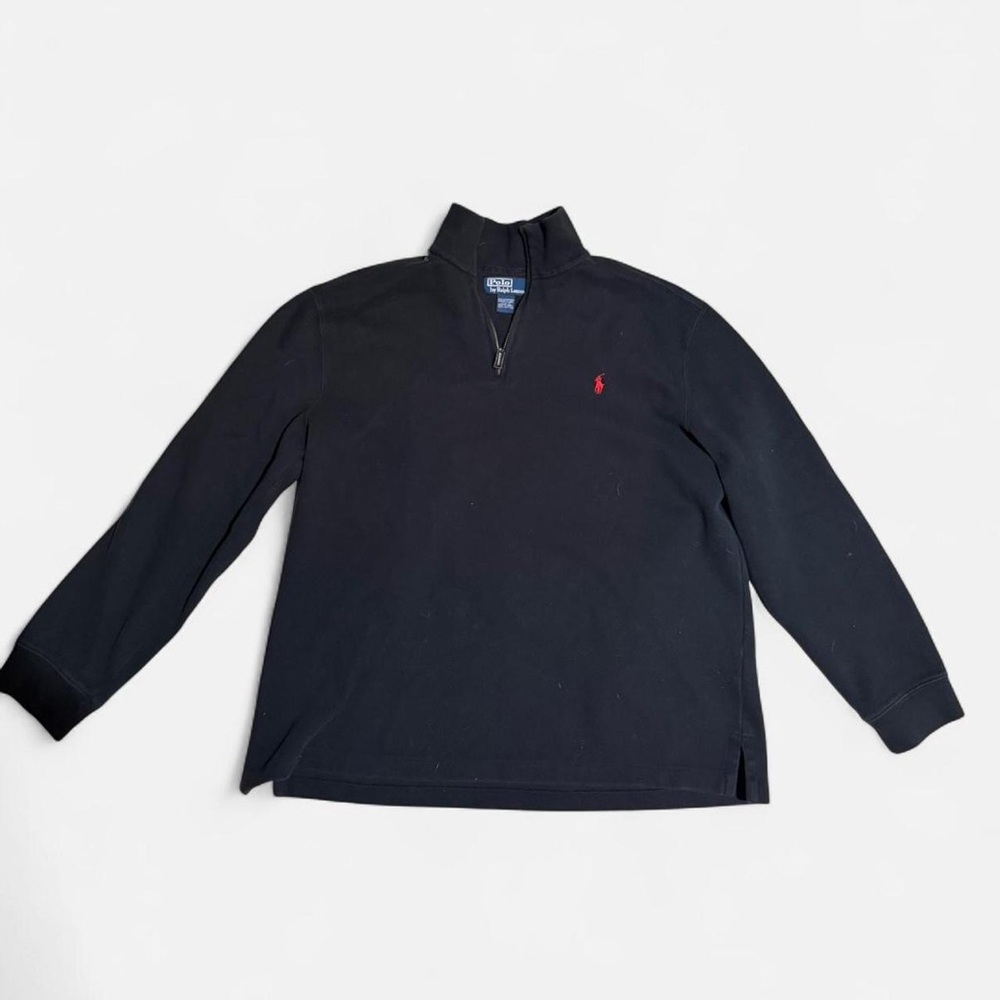 Vintage XL Polo by Ralph Lauren 1/4 Zip Pullover
Authentic 90s Navy Label